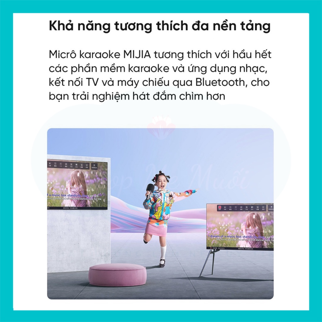 Micro karaoke Xiaomi MIJIA K - microphone kèm loa âm thanh Bluetooth