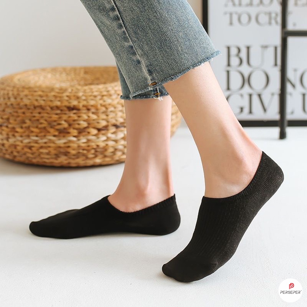 Tất vớ nữ cổ lười phong cách Hàn Quốc hiện đại dễ phối đồ - Ekiu Shop