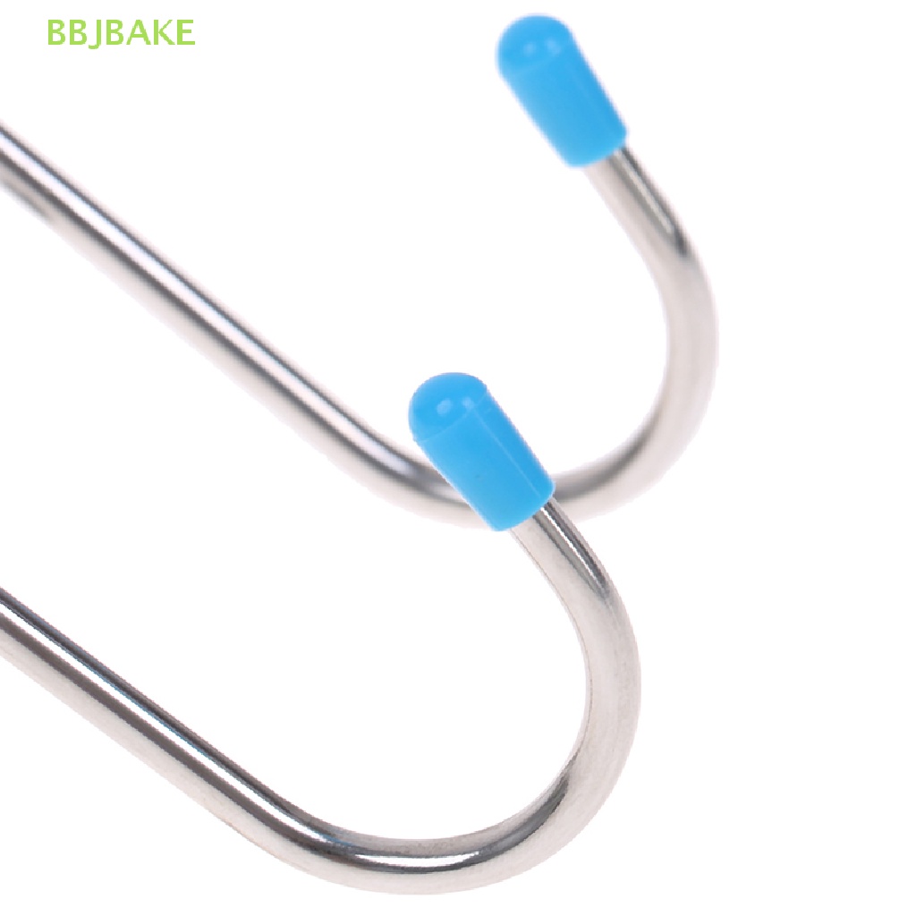 Móc Treo Đồ Hình Chữ S Đôi Bằng Thép Không Gỉ Tiện Dụng Cho Phòng Tắm / Nhà Bếp