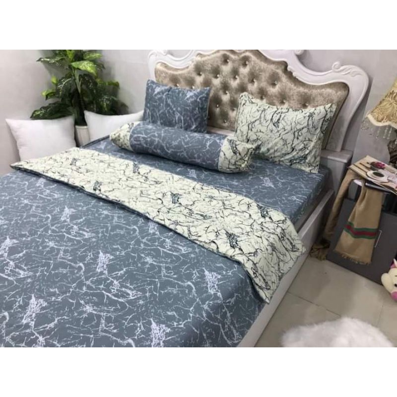 drap Ga Lẻ và 2 áo gối nằm thun lạnh hàn quốc cao cấp- Ko vỏ gối ôm