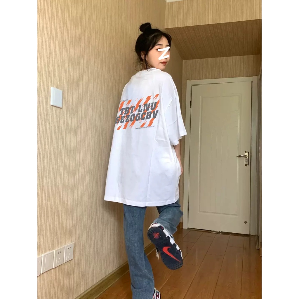 RDGF Shopee Mall Áo Thun Nữ Tay Ngắn Dáng Rộng Phong Cách Âu Mỹ Thời Trang Cá Tính