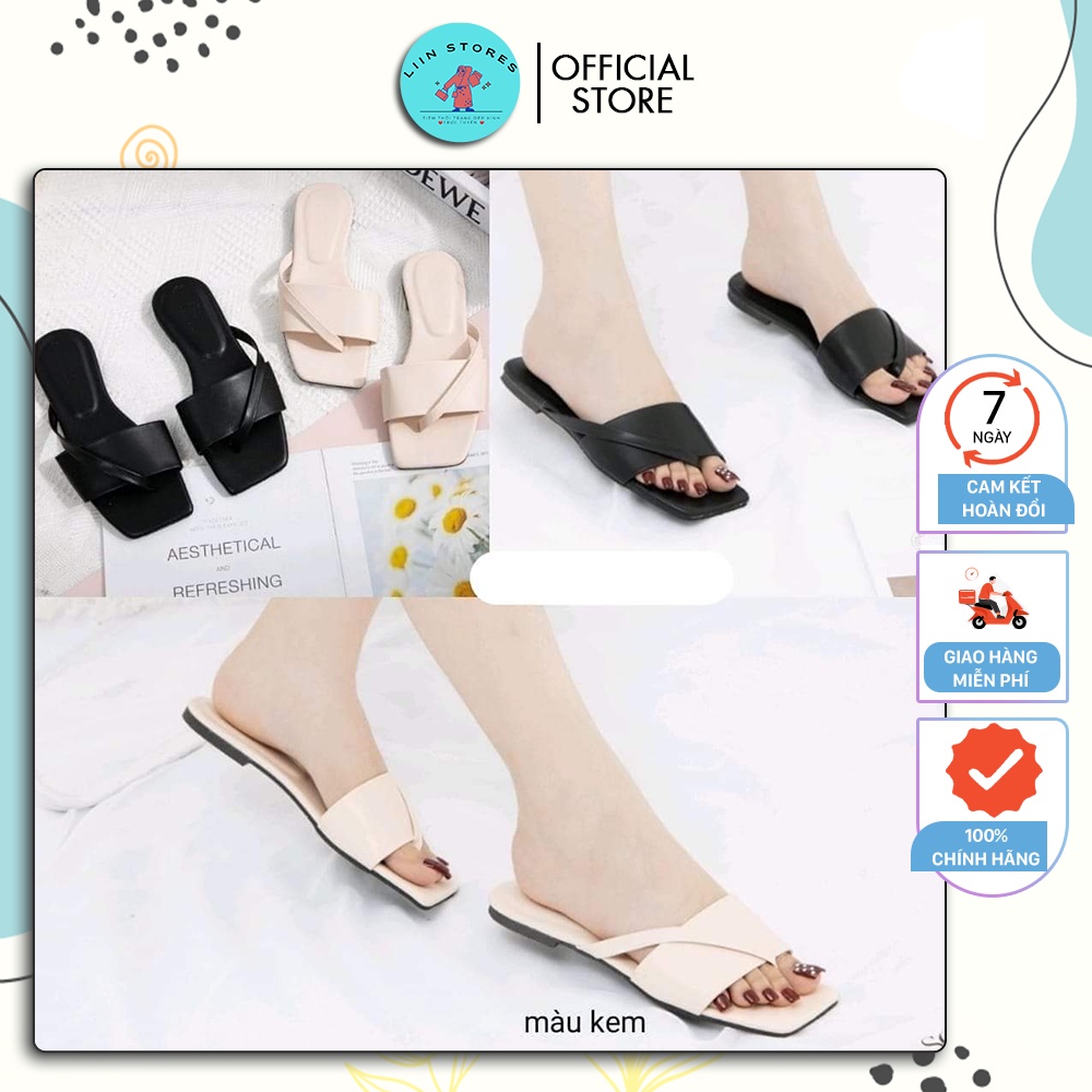 Dép nữ xỏ ngón quai 6p kèm dây 1p from dáng ôm chân, sang chảnh, xinh xắn, độc lạ, chất liệu mềm mại, bền - L0071