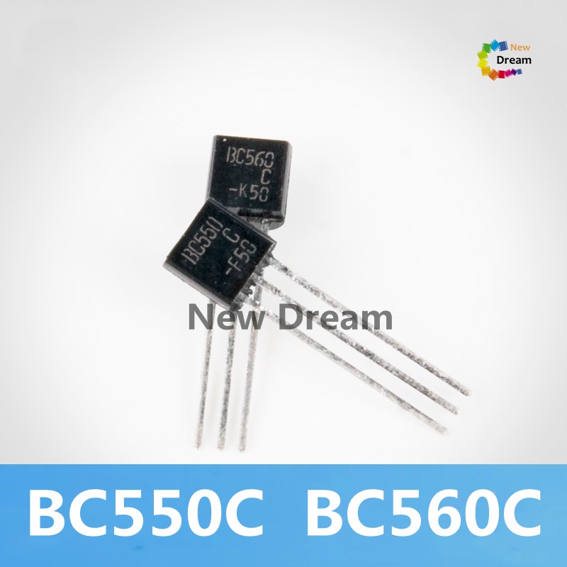 5 Cặp (5 chiếc BC550 + 5 chiếc BC560) BC550C BC560C âm thanh ồn thấp triode đầu vào cặp vi sai TO-92