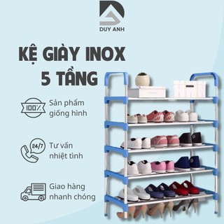 Kệ Để Giày Dép Inox 5 Tầng Lắp Ghép Cao Cấp - Kệ Để Giầy Dép Cao Cấp Đa Năng