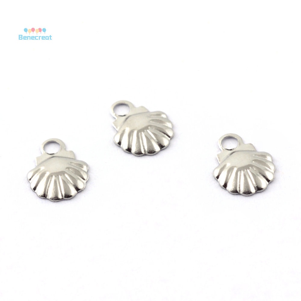 Set 50 mặt dây chuyền BENECREAT bằng thép không gỉ 304 7.5x5.5x1mm: 1.5mm