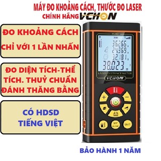[BH1NĂM-CÓ HDSDTV]Máy đo khoảng cách thương hiệu VCHON, thước đo laser điện tử chính xác tuyệt đối