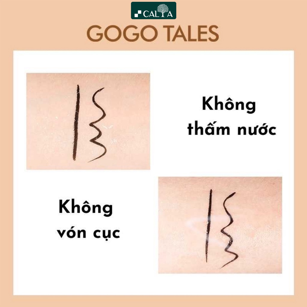 Bút Kẻ Mắt Nước Gogo Tales Siêu Mảng, Lâu Trôi - Gogo Tales Slender Beckoning Eyeliner