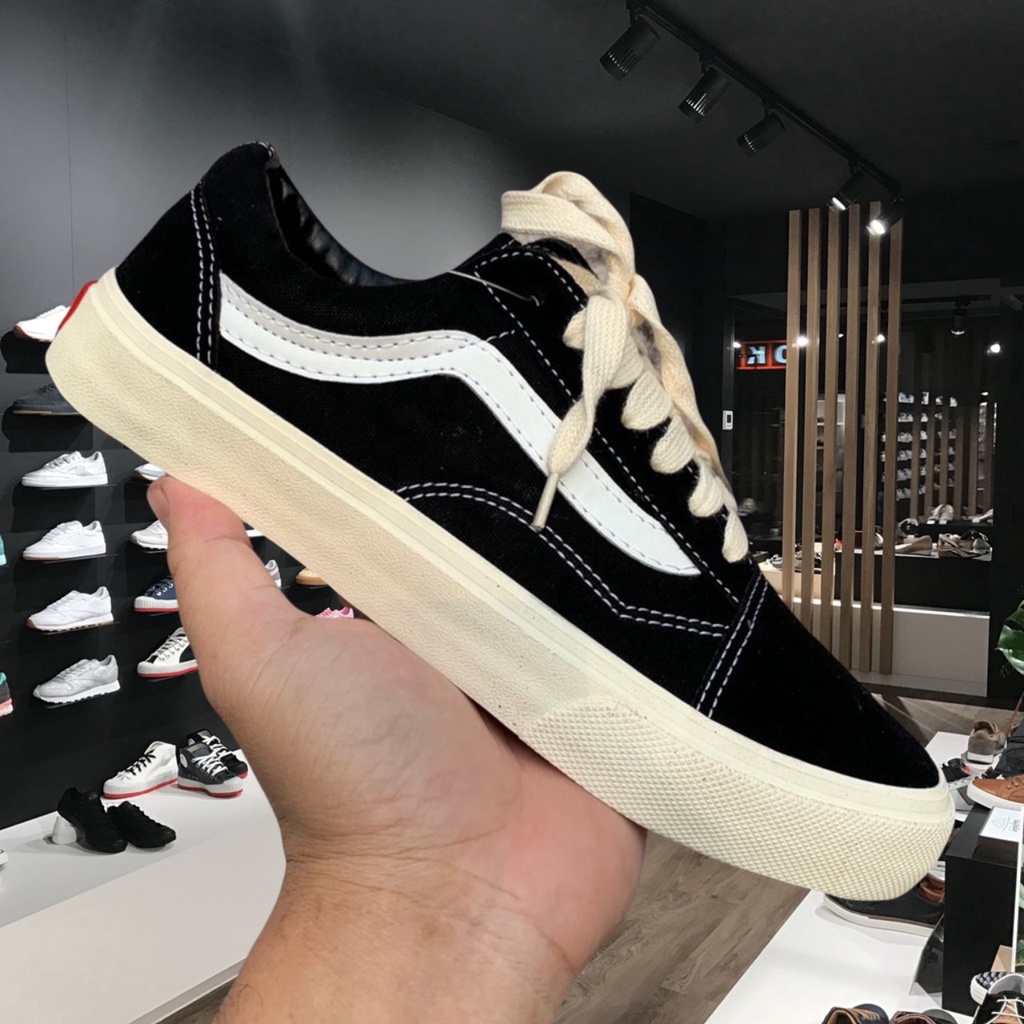 Giày Sneaker 𝐕𝐀𝐍𝐒 Slipon Caro Vault , 𝐕𝐀𝐍𝐒 Vault Old Skool Đen Cực Hot Nam Nữ Full Box