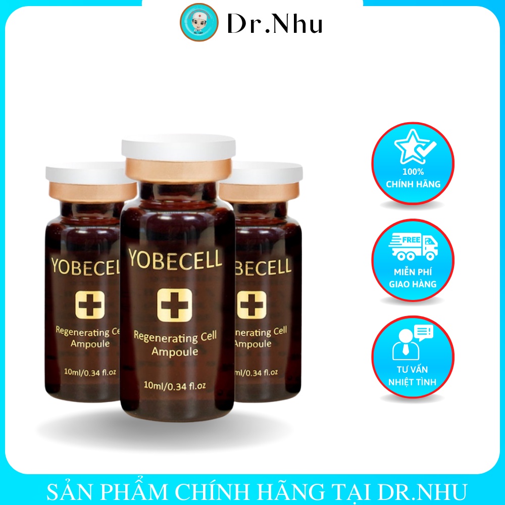 Tế Bào Gốc Yobecell Tinh Chất Chính Hãng YoBe, Tái Tạo Da, Mờ Nhăn Và Vết Thâm, Chống Lão Hóa, 1 Lọ - Sét 5 Lọ - Dr.Nhu