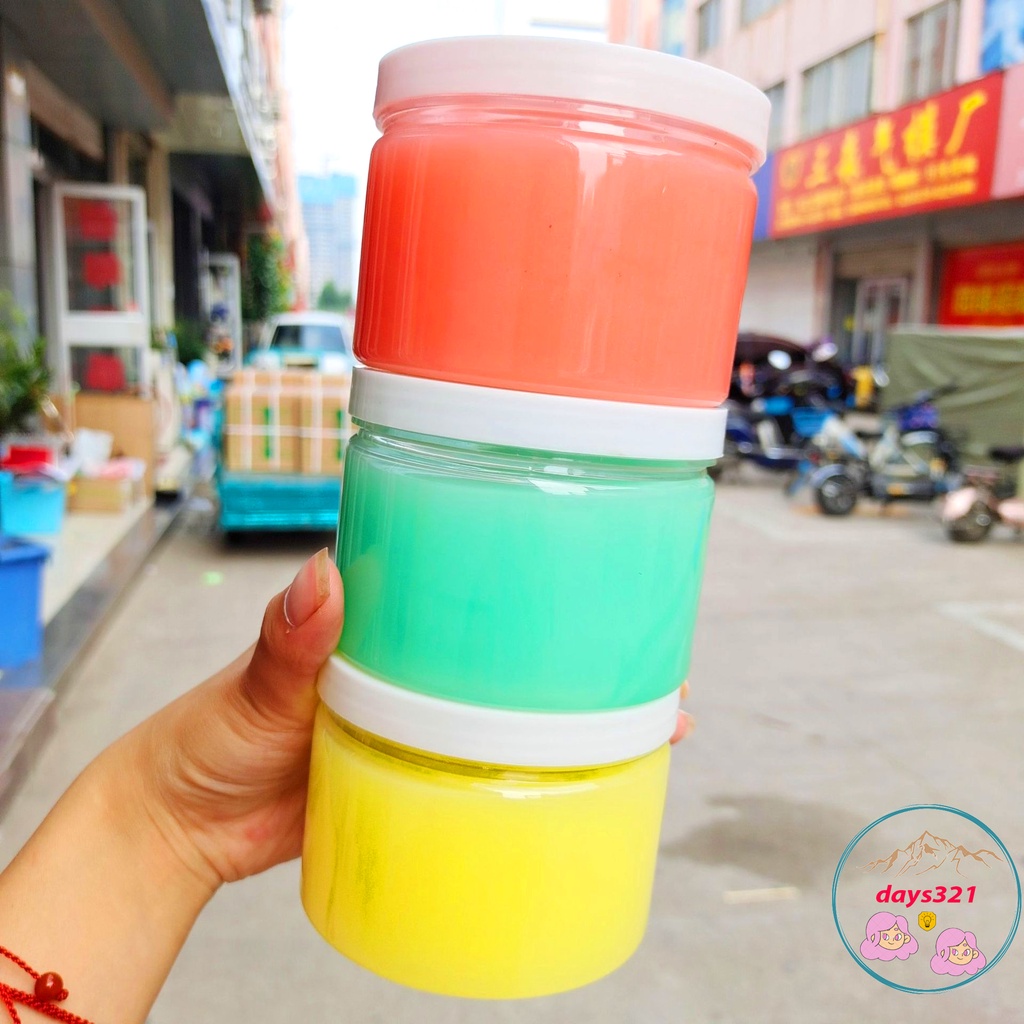 Slime hũ to tròn 200ML màu rainbow pastel basic Đồ chơi slam chất nhầy ma thuật squishy