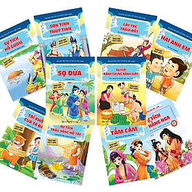 Bộ 20 Cuốn Truyện Tranh Cổ Tích Việt Nam và thế giới Cho Bé (Song ngữ).***