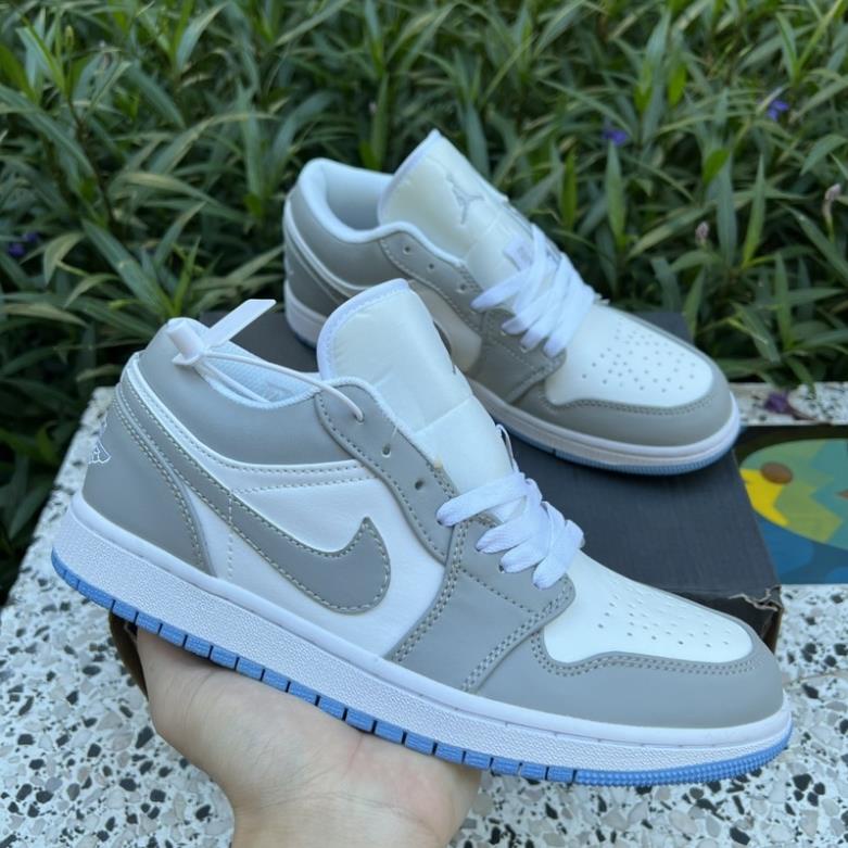 TCK Trùm check giày Giày thể thao_Nike_Jordann 1low xám trắng đế xanh giày nam nữ cổ thấp bản trung cao cấp full box