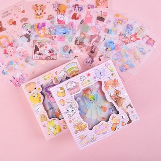 Sticker hộp 4 tấm có kim tuyến lấp lánh
