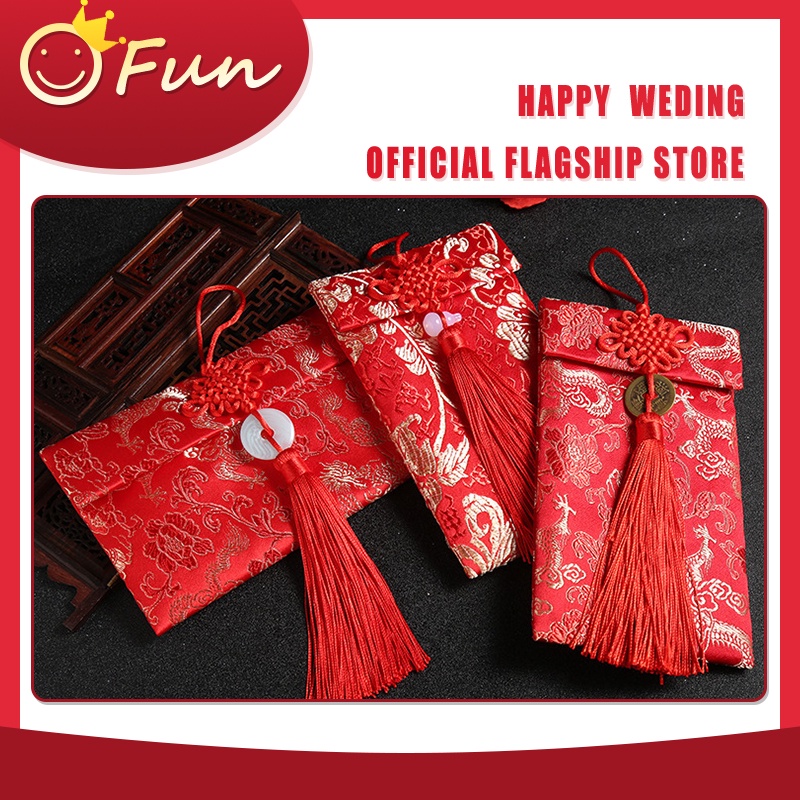 Bao Lì Xì Vải Gấm Nhiều Hoa Văn Cao cấp Ngày Tết,Cưới Hỏi, Nạp Tài.
