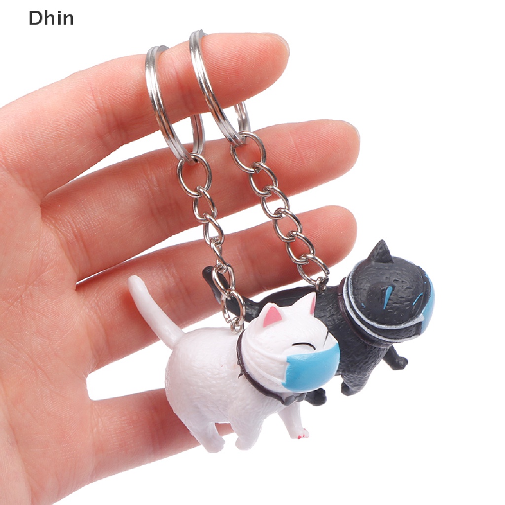 Móc Khóa Trang Trí Hình Mèo Dễ Thương