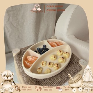Khay ăn dặm silicone chia ngăn 𝐁𝐋𝐔𝐄𝐌𝐀𝐌𝐀 hàn quốc
