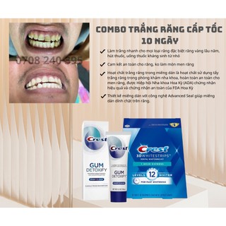 Miếng Dán Trắng Răng Crest 3D White Combo 7 gói (Đầy đủ bill Store)