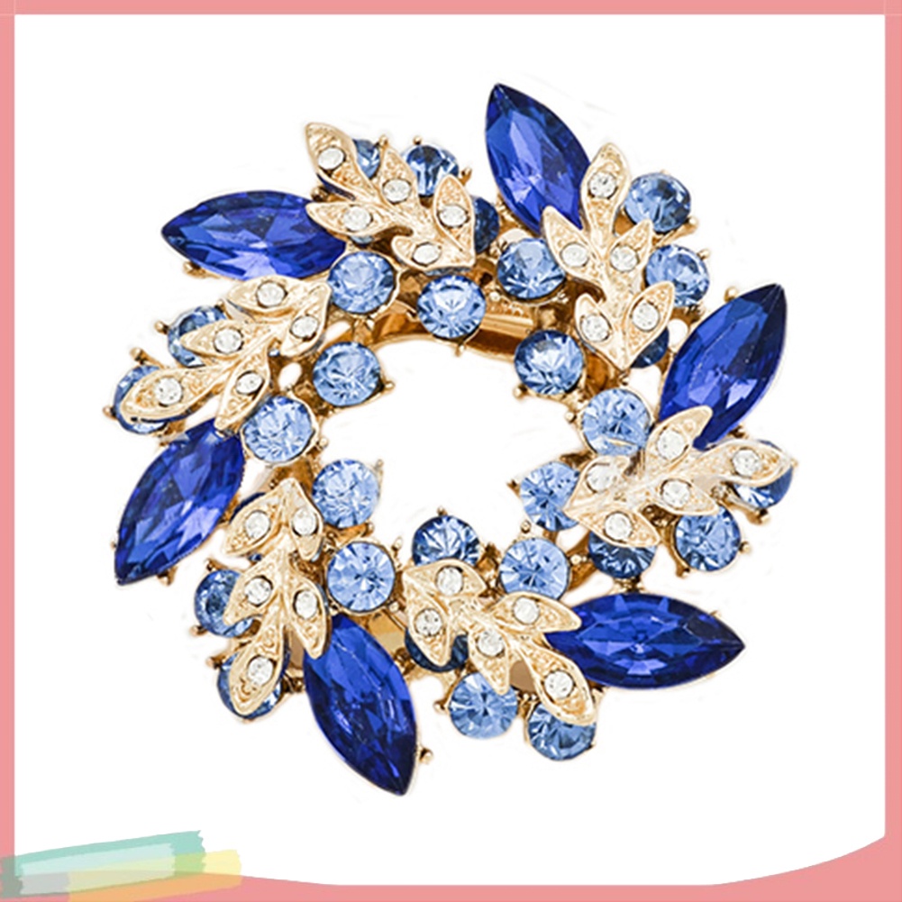 Ghim Cài Áo Hình Bó Hoa Đính Đá Nhân Tạo Thời Trang Cho Nữ