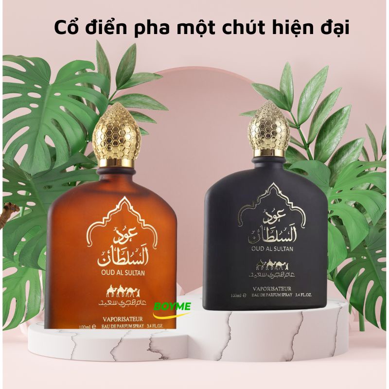 Nước Hoa Nam 100ml Thơm Lâu Dubai Sultan, Thiết Kế Sang Trọng, Hương Thơm Trầm Ấm Pha Chút Nồng Nàn Của Gỗ Phương Đông