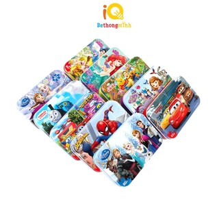 Đồ Chơi Ghép Hình Hộp Sắt 2 Mảnh Shapes Puzzle Thông Minh Cho Bé BeThongMinh
