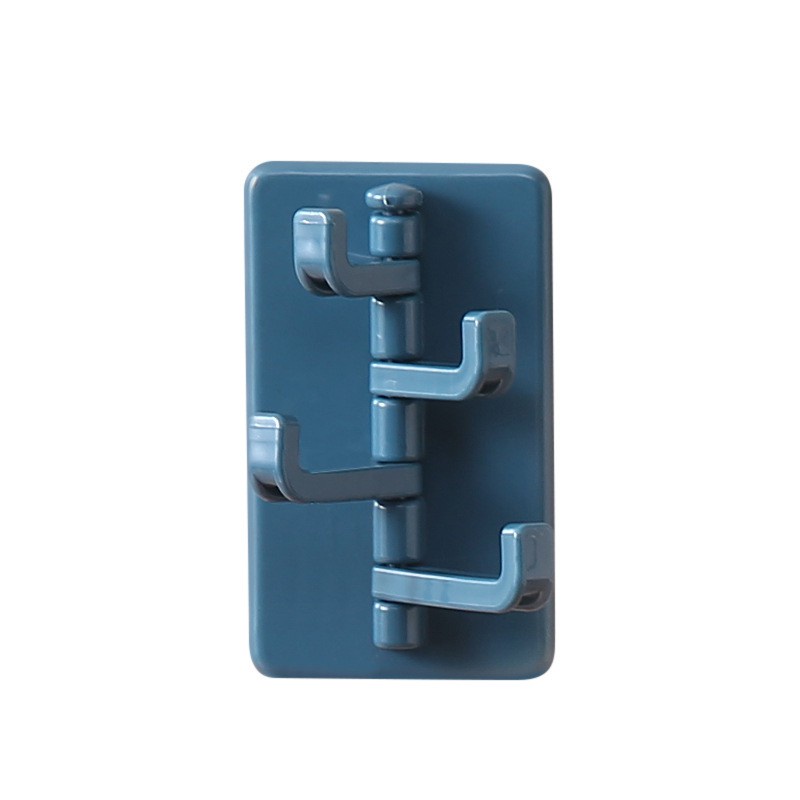 Móc Treo Đồ Gắn Tường Nhà Tắm / Bếp Xoay Được Kiểu Nhật Bản Màu Sắc Nổi Bật Không Đục Lỗ MM