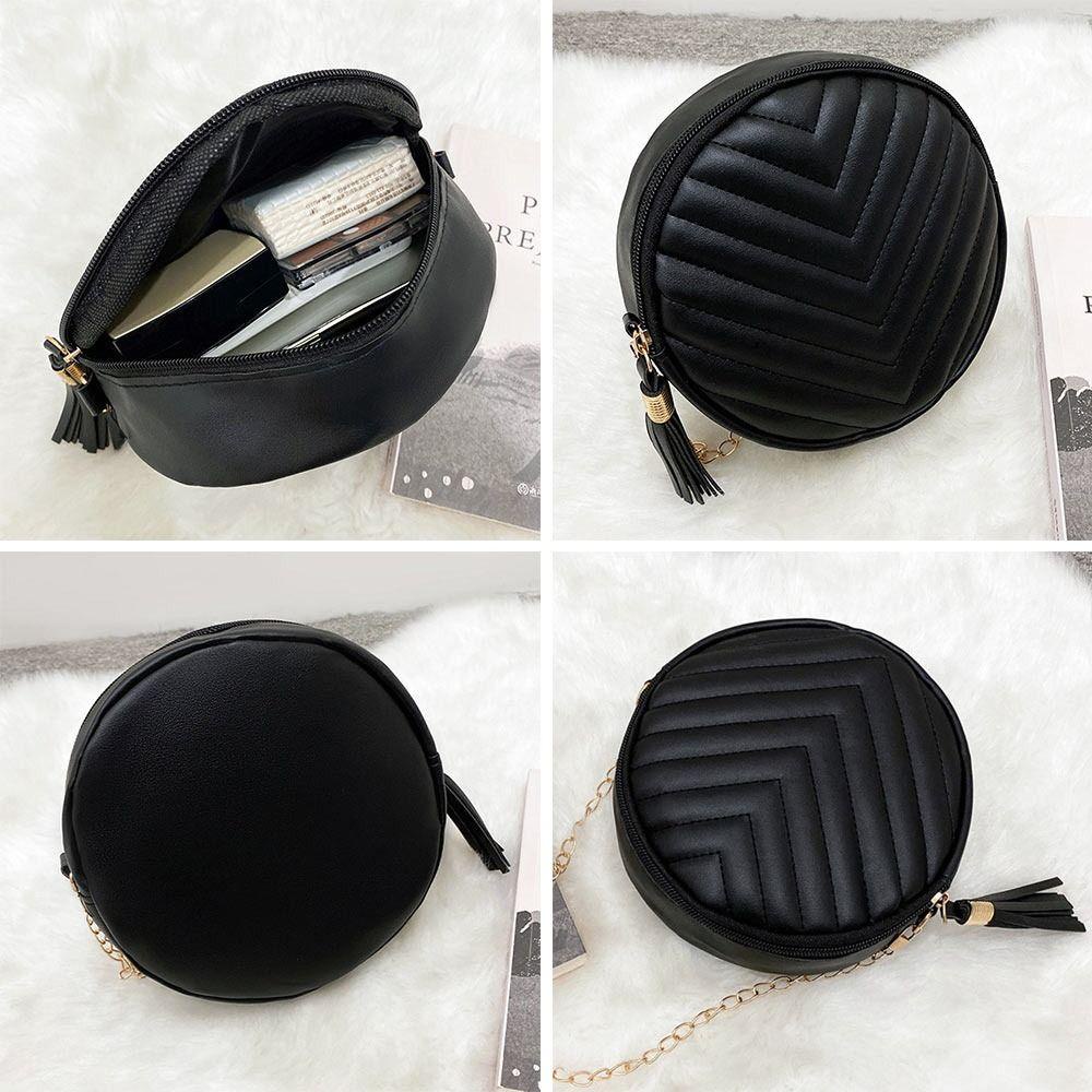 MELODG Túi Xách Nữ Da PU Dây Tua Rua