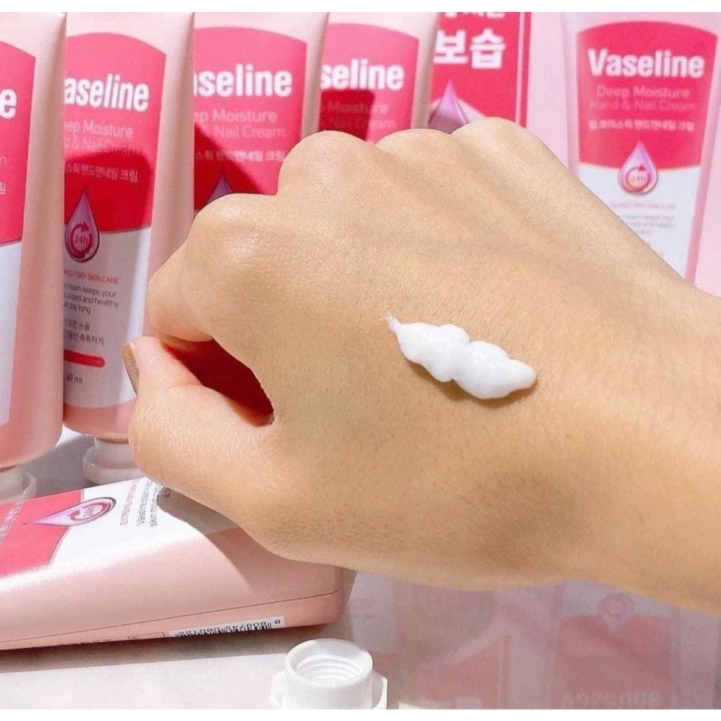 Kem dưỡng da tay Vaseline deep moisture Hand&Nail cream 60ml