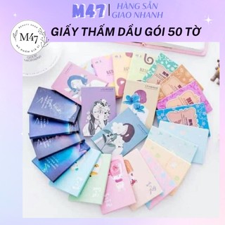Giấy thấm dầu da mặt May nội địa Trung gói 50 tờ M47 Beauty