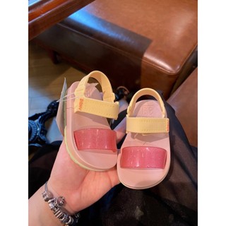 Dép Zaxy quai ngang nhũ (2 màu) cho bé gái (full tag box)