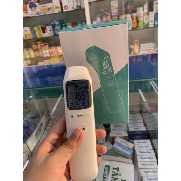 Tặng Pin - Nhiệt kế điện tử hồng ngoại đo trán - Súng Đo Nhệt Độ Cơ Thể CK-T1803 - CK-T1502 Máy Đo Thân Nhiệt - đo nước