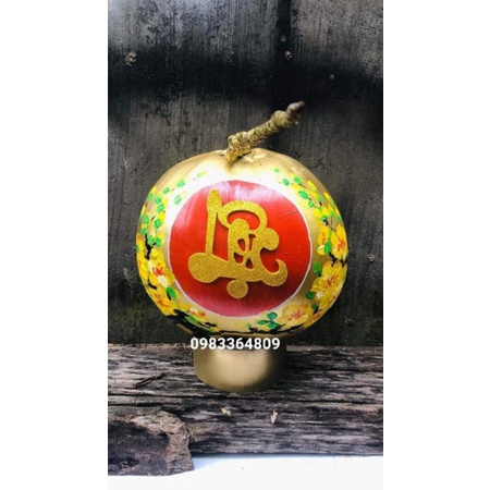 Chữ thư pháp tết 10cm và 12cm , chữ đơn dán dưa dừa bưởi