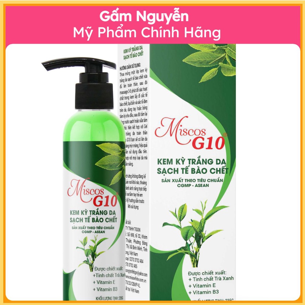 Tẩy tế bào chết Miscos G10