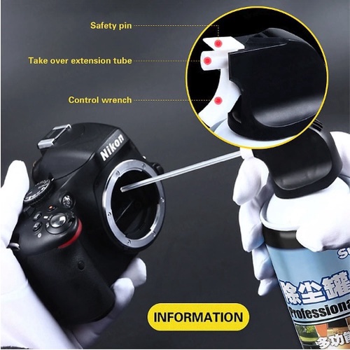 Euro - Chai Xịt Khí Nén Vệ Sinh Máy Tính, Bàn Phím, Lens Máy Ảnh Sunto Germany