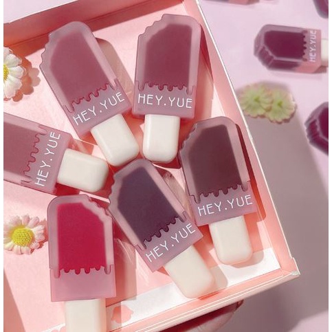 Son kem lì que kem HEY YUE mỏng mịn bền màu Ice Cream Lip Glaze | BigBuy360 - bigbuy360.vn