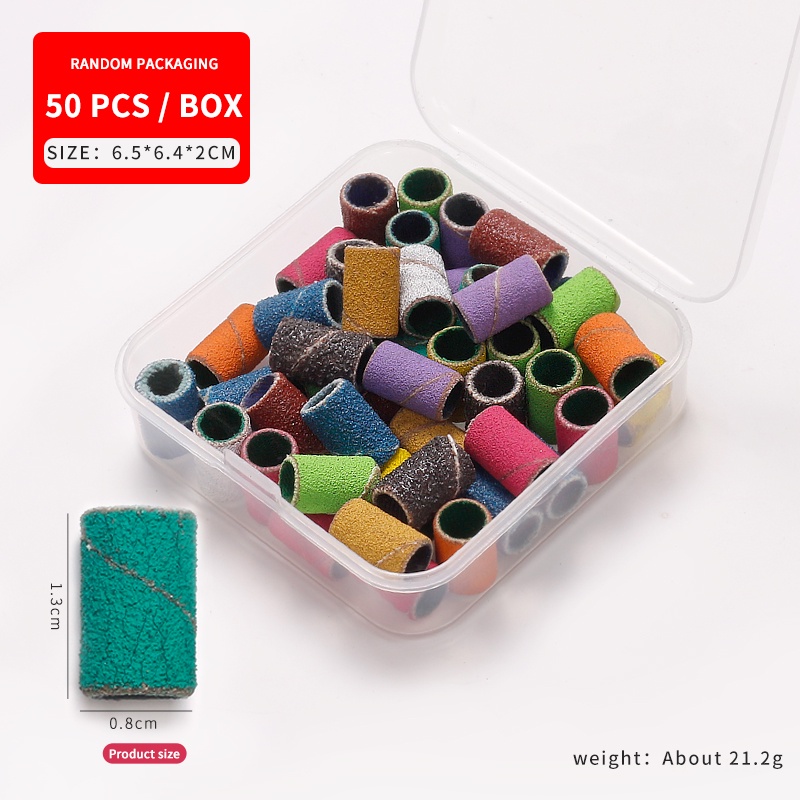 Set 50 / 100 Giấy Nhám 80 / 120 / 150 / 240 Dùng Để Làm Móng Nghệ Thuật