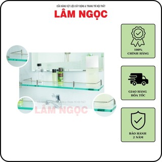 Kệ gương nhà tắm, kệ kính gắn dưới gương phòng tắm cao cấp 100% inox 304 - hiệu inox hùng vương - model: kt-06