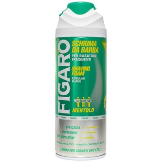 Bọt cạo râu dưỡng ẩm và làm mềm da Figaro bạc hà 400ml cao cấp Ý