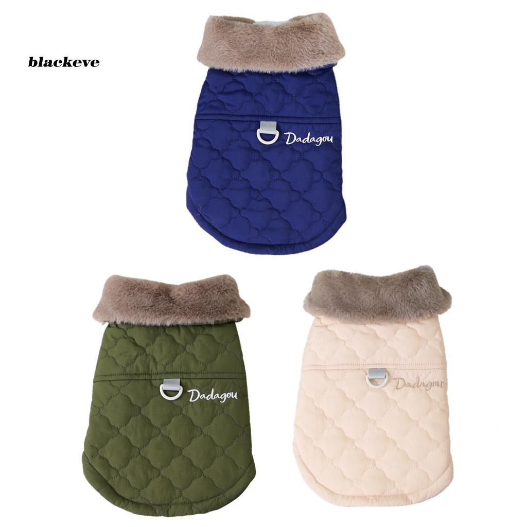 Áo Khoác Mùa Đông Màu Tương Phản Thoải Mái Hai Chân Cho Thú Cưng