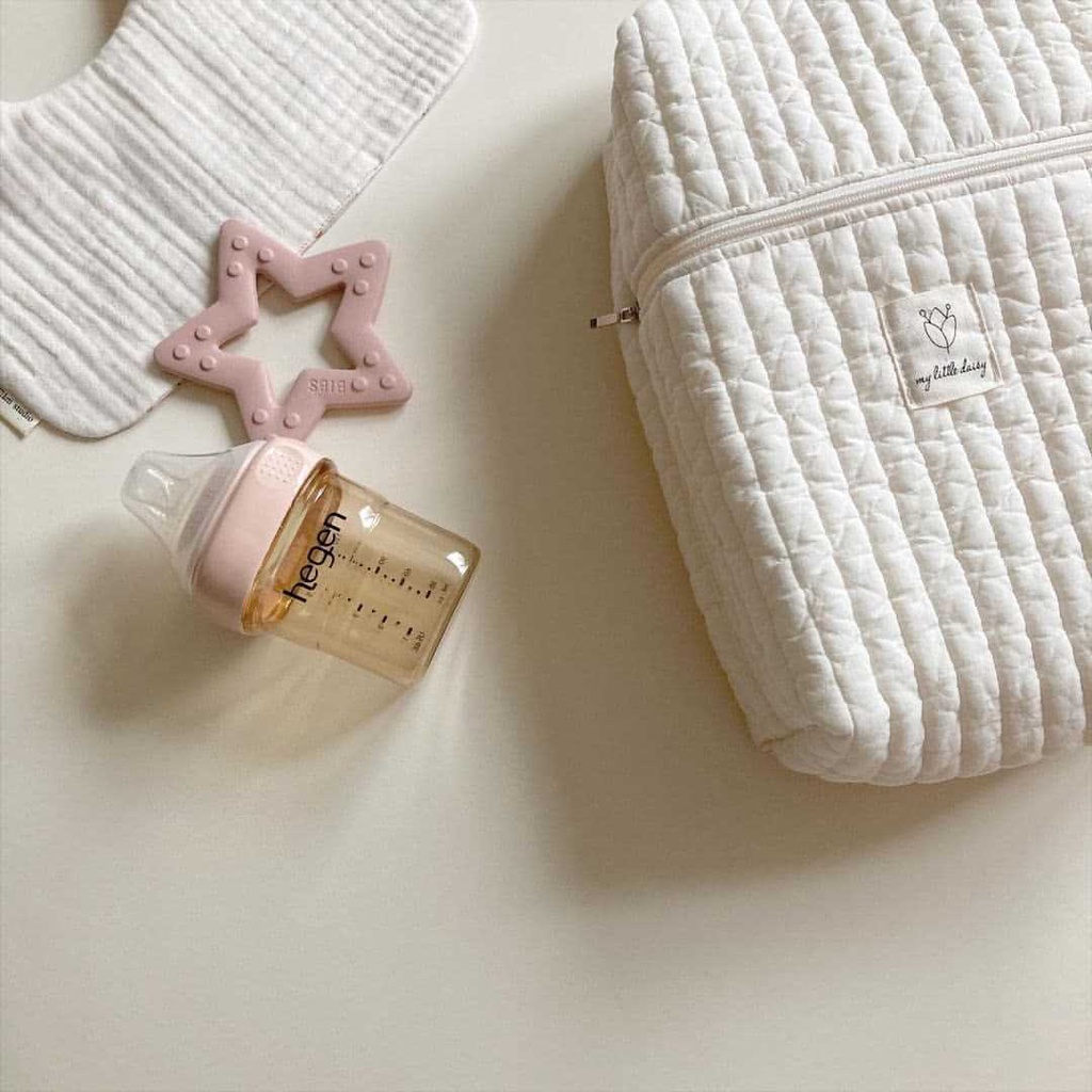 Túi đựng đồ đa năng cho bé, túi bỉm sữa khi đi ra ngoài phong cách Hàn Quốc - cầm tay tinh tế cotton công suất lớn - Lithium067