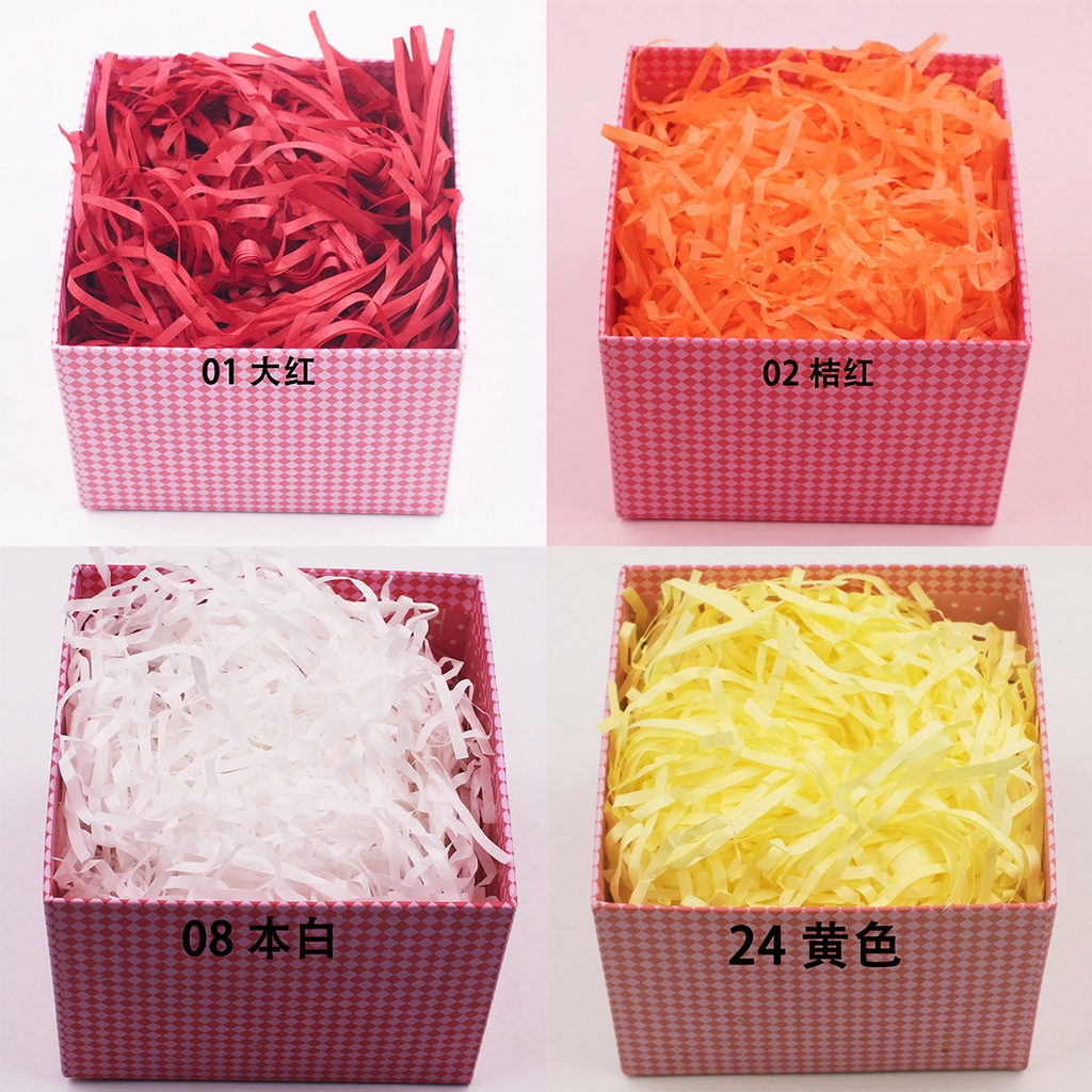 Giấy rơm giấy vụn lót hộp quà 100g ROSE196