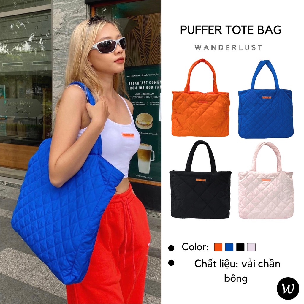 Túi phao W Puffer Tote Bag