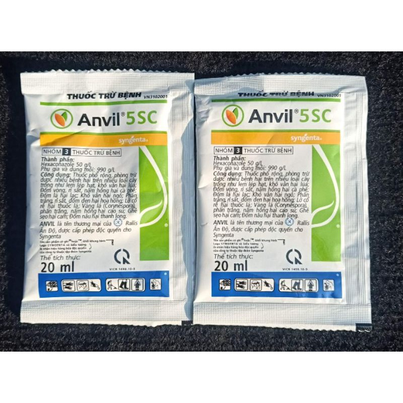 Thuốc nấm bệnh hoa hồng ANVIL 5SC gói 20ml Chính hãng Syngenta - Ấn Độ