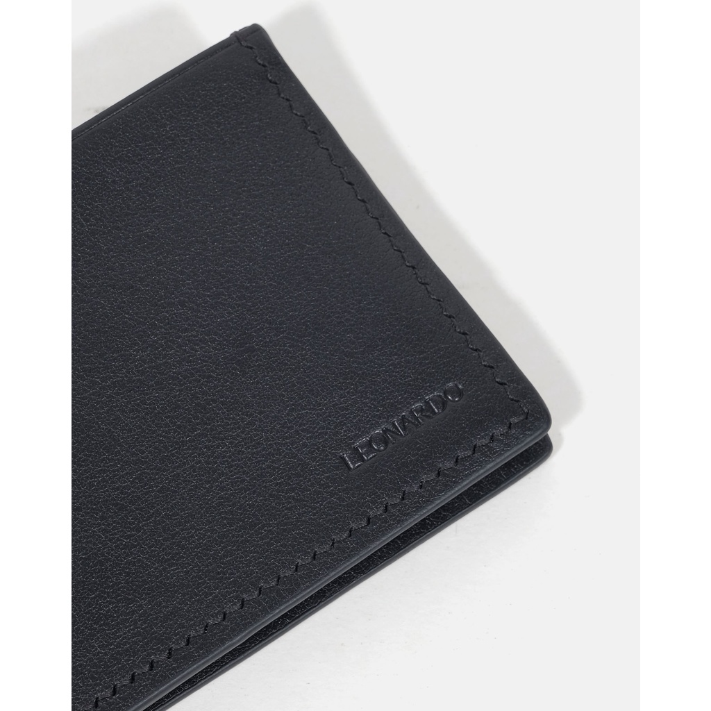 Ví Da Nam Gập Đôi Leonardo - Bifold Federick Wallet - Da Nhập Khẩu Cao Cấp