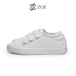 Giày Sneaker Trắng Unisex Quai Dán SK005 / ZOE OFFICIAL