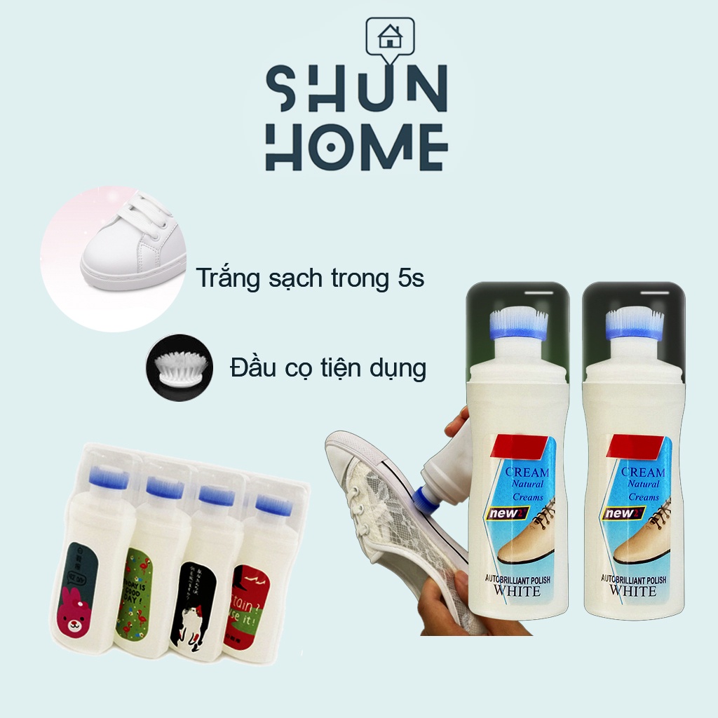 Chai Vệ Sinh Giày, Tẩy Trắng Giày Có Đầu Cọ Tiện Dụng ShunHome VS-CVSG
