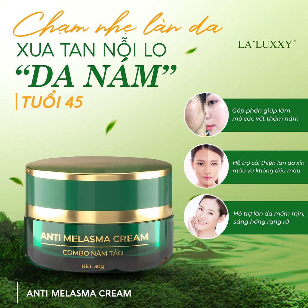 Kem Nám Anti Melasma Cream Drlacir,Hộp 30g,Giúp mờ thâm nám,cải thiện làn da xỉn màu,không đều màu,giúp da mịn màng