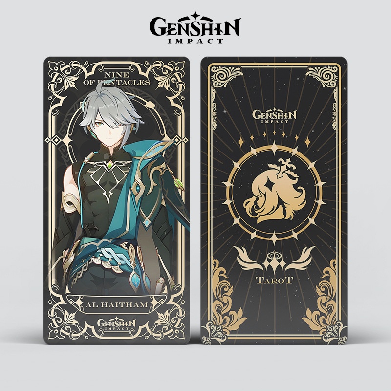 Genshin impact Tarot 56 thẻ HD đầy đủ màu sắc Nashida 14 * 7cm ERBE
