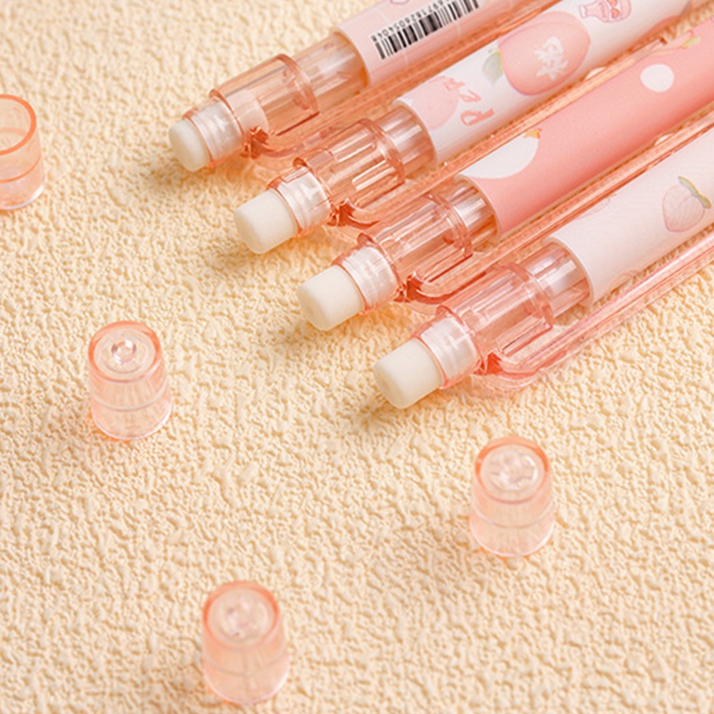 Bút Chì Cơ Tự Động 0.5mm In Hình Quả Đào Dễ Thương