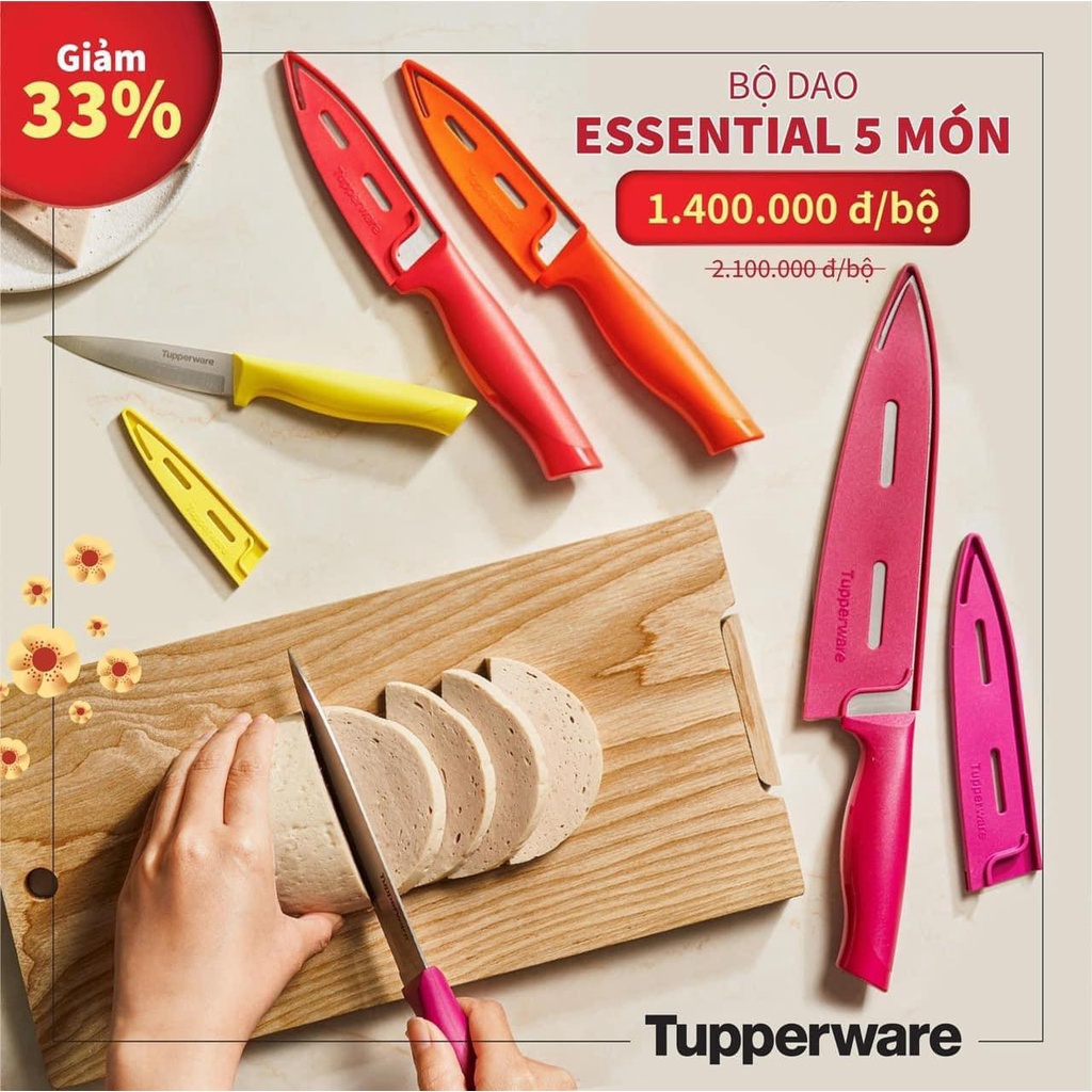 Bộ dao Essentinal Knives 5 món tupperware
