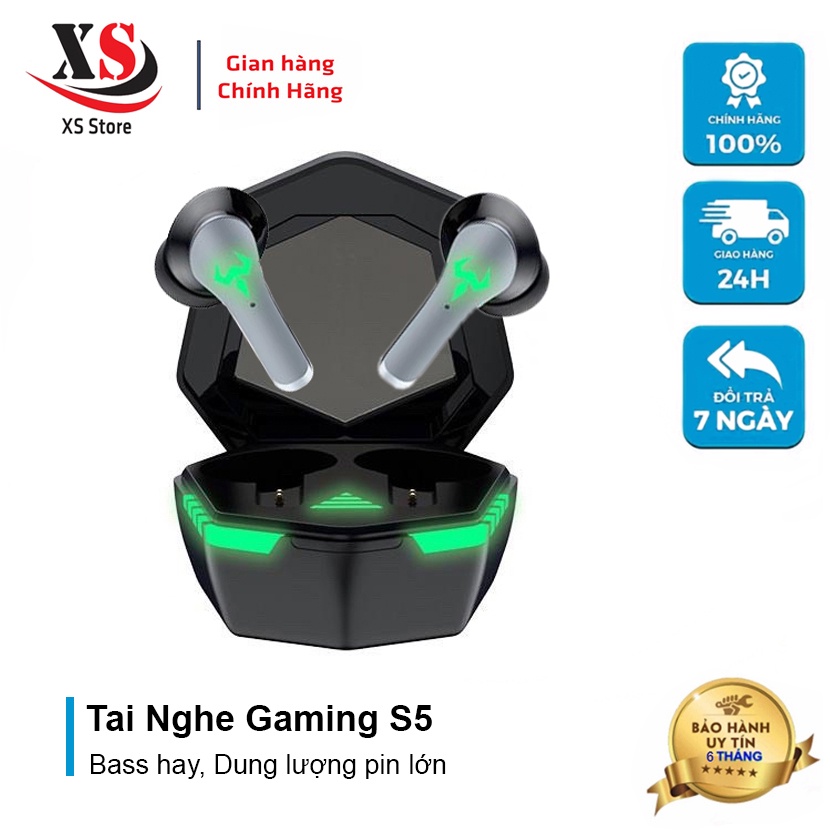Tai Nghe Gaming XS Store S5, Dung Lượng Pin Lớn, Chống Ồn, Bass Hay, Độ Trễ Thấp